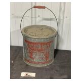 Metal minnow bucket