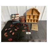 Radio hymnal and miscellaneous decor