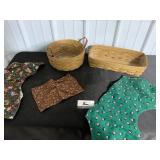 Longaberger baskets and liners