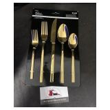 30 sets gold cutlery