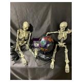 Tote of Halloween with cast iron cat