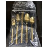 48 sets of 5 pc. Gold cutlery