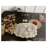 Spartina Camera, doilies, war bond portfolio,