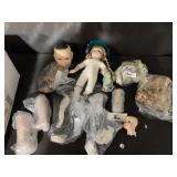 Doll and parts