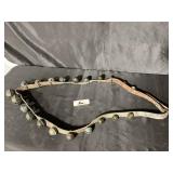 Vintage Sleigh Bells on Leather