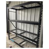 Metal shelving rack