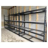 Metal shelving unit