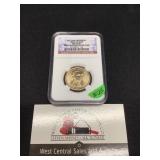 Adams " D" Presential Dollar NGC Holder UNC