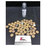 Tube  of 55 Early Wheat Cents