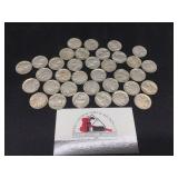 35 Old Buffalo Nickels w/Full Dates