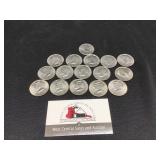 16 High Grade Kennedy Half ( 1971-2001)