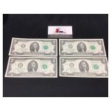 Group of 4 2017-A Kansas City Green Seals