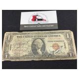 1935 Hawaii Silver Certificat $1 "Short Snorter"