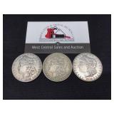 3 Morgan $1 1882,1883,1883-O