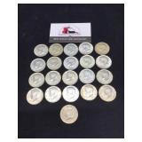 Twenty One 1967 Kennedy Halves