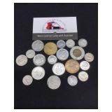 Twenty Canadian Coins- Some Silver