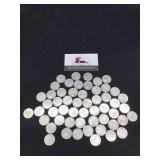 Group of Canada Quarters- 54 Coins