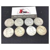 8 Franklin Halves ( 1959-1963)
