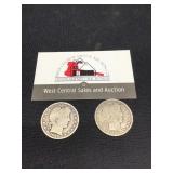 Two 1900 Barber Halves