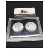 Two 1879-S Morgan $1 Uncirculated