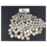 Bag of Jefferson Nickels (1939-1961)  Qty 89 Coin