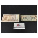 2Pieces Foreign Currency 1950 & 1951