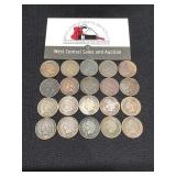 20 Indian Head Pennies ( 1880-1908)