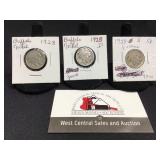 1928 P, S & D Buffalo Nickels