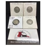 1916,1917,1918,1919 Buffalo Nickels