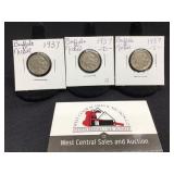 1937 P, S & D Buffalo Nickels