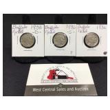 1936 P, D & S Buffalo Nickels