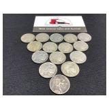 15 Buffalo Nickels