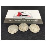 1935 P, D & S Buffalo Nickels