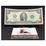 2013 $2 Kansas City Low Serial Number