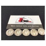 5 Mercury Dimes