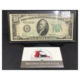 1934-A $10 Bill Light Green Seal