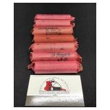Group of 7 Rolls Lincoln 1 Cent 1960