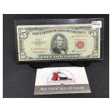 1963 Red Seal $5 Bill