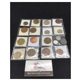 Grab Bag- 19 Foreign Coins - Assorted