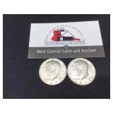 1973 P & D Kennedy Halves
