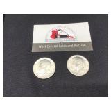 1971 P & D Kennedy Halves