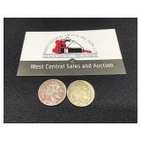 Two Buffalo Nickels