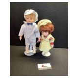 2 porcelain dolls