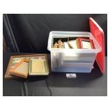 Tote of miscellaneous frames