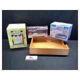 Wood tray, Eggstractor and irons