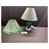Small lamp and extra shade