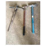 Sledge hammer, pick ax