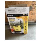 Never pump Bak-Pak sprayer