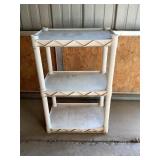 Plano 3 tier plastic shelf