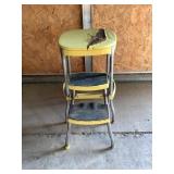 Vintage metal step stool